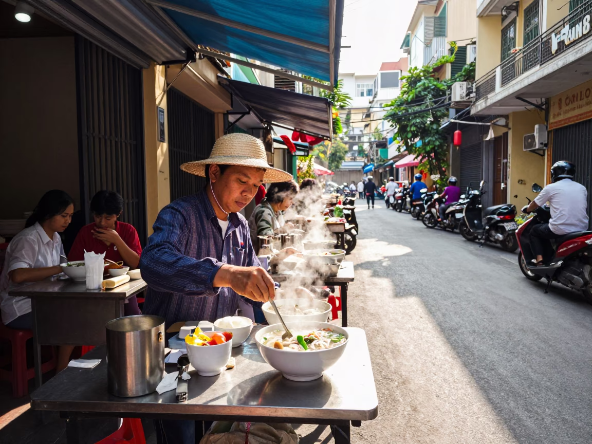 Pho Bowls in Ho Chi Minh City in in Ho Chi Minh City, Vietnam