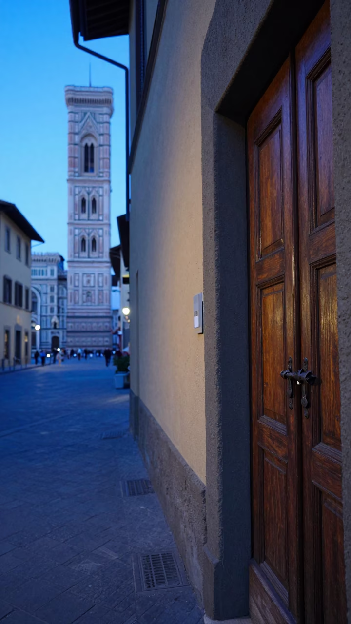 Photography in Florence at Blue Hour in in Florence, Italy