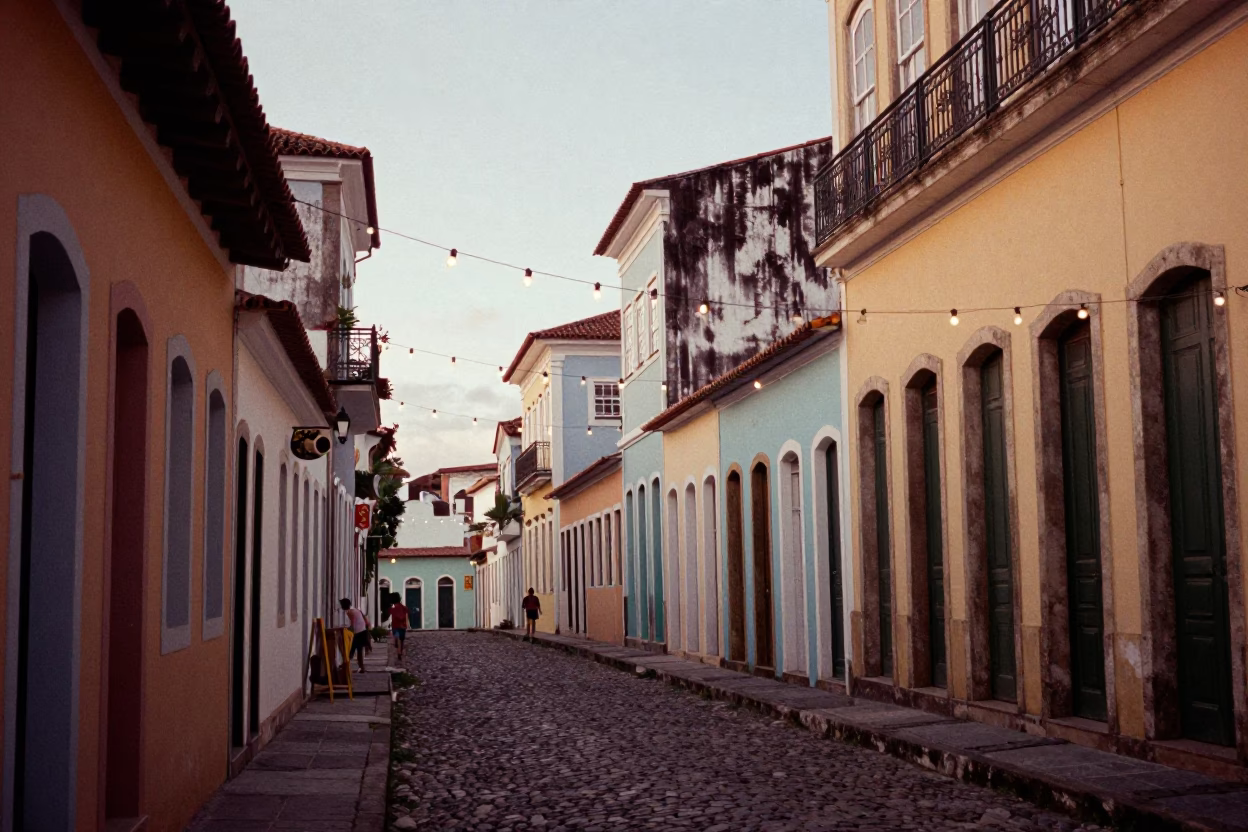 Photography in Salvador at Clear Late-afternoon Light in in Salvador, Brazil