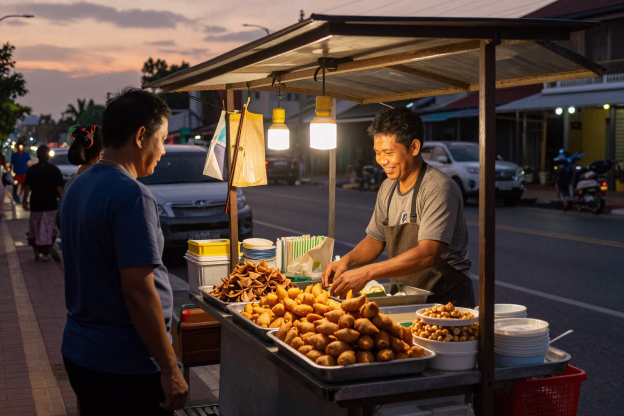 Phuket Before Dusk at Copper-toned Light Before Dusk in in Phuket, Thailand