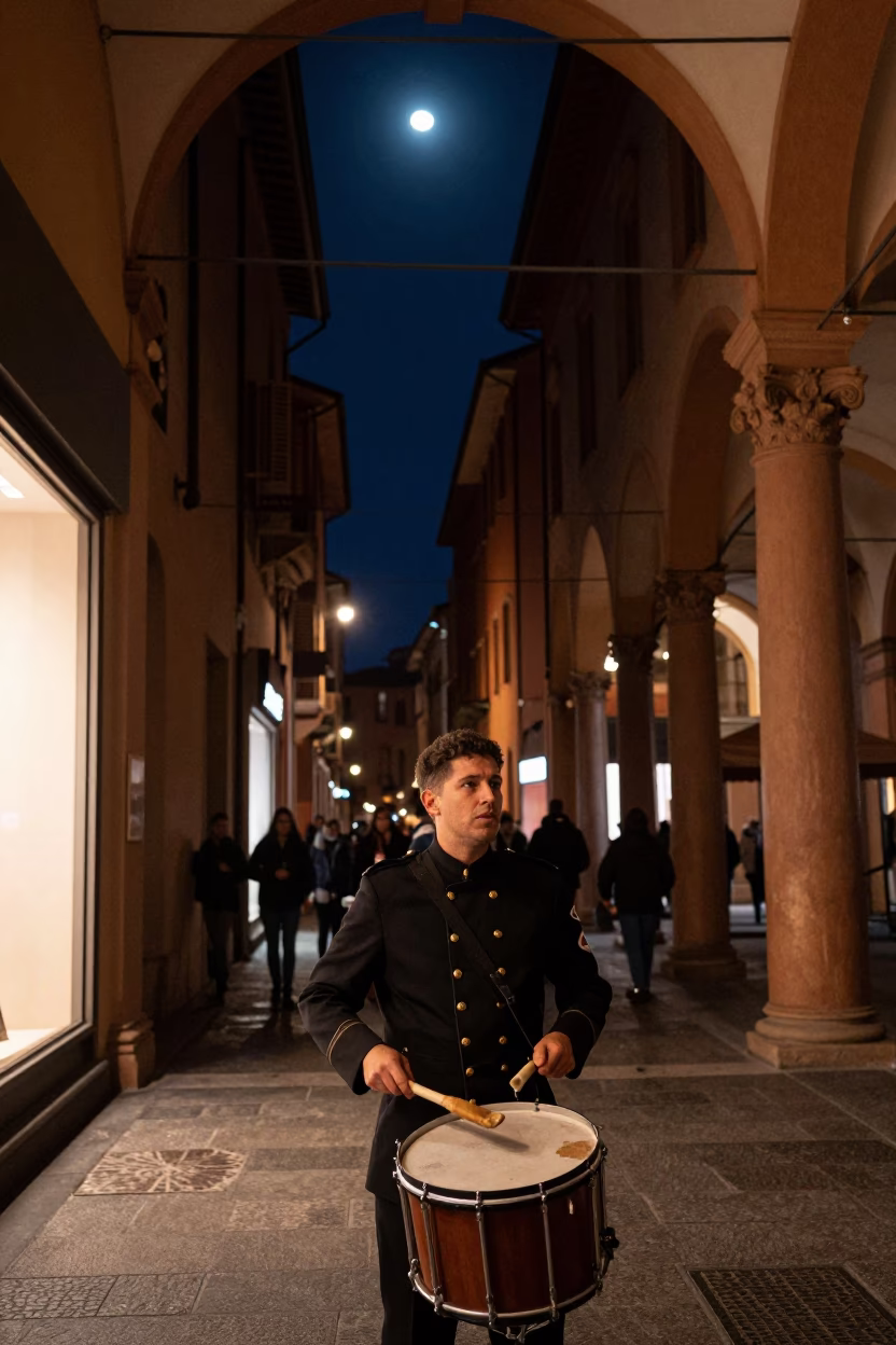 Piak Sen in Bologna at The Deepest Night Sky Light in in Bologna, Italy