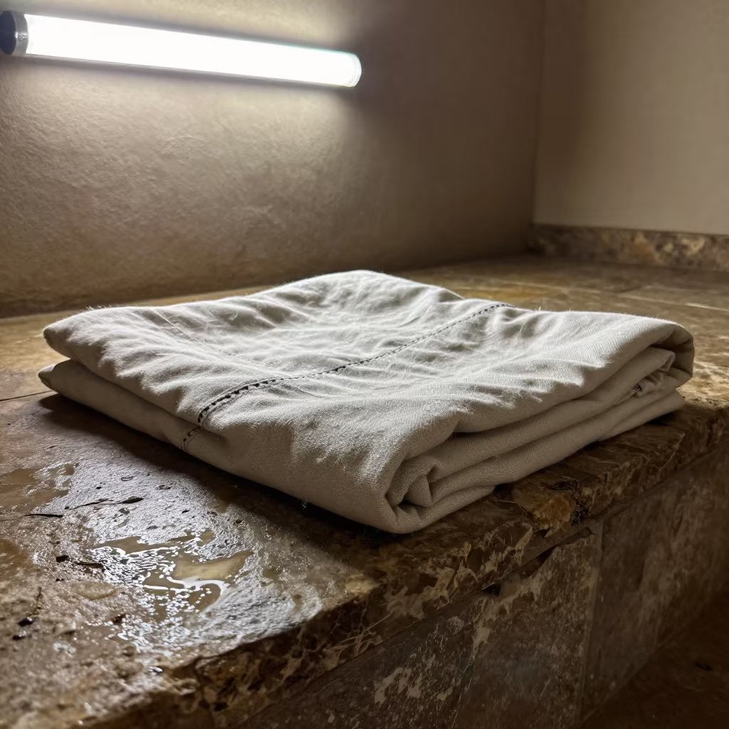 Wet Season Picnic Blanket on Stone Ledge in on a stone ledge in Daule