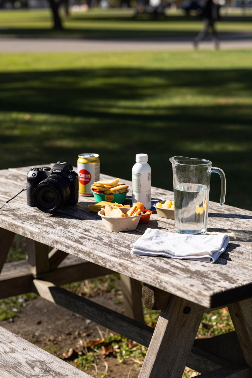 Picnic Table in Perth in in Perth, Western Australia, Australia