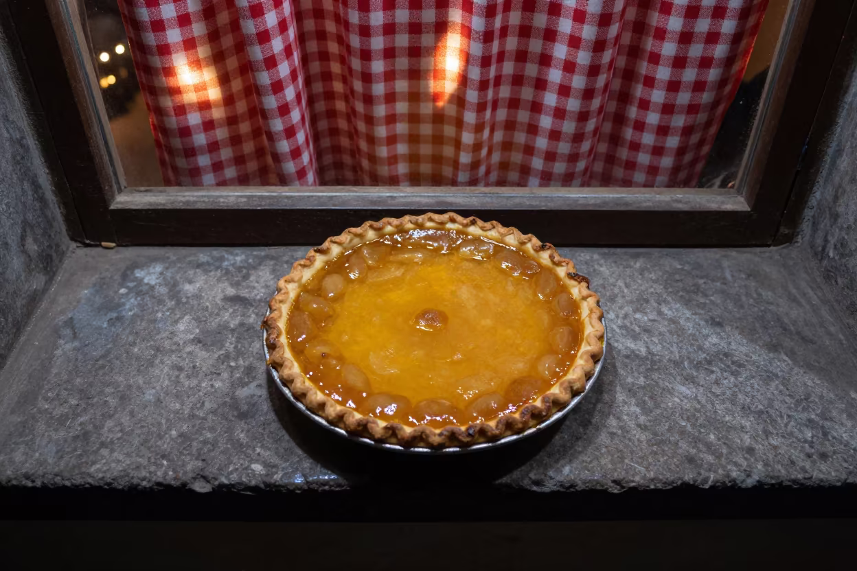 Pie Cooling on Stone Ledge Lucknow Window in on a stone ledge in Lucknow