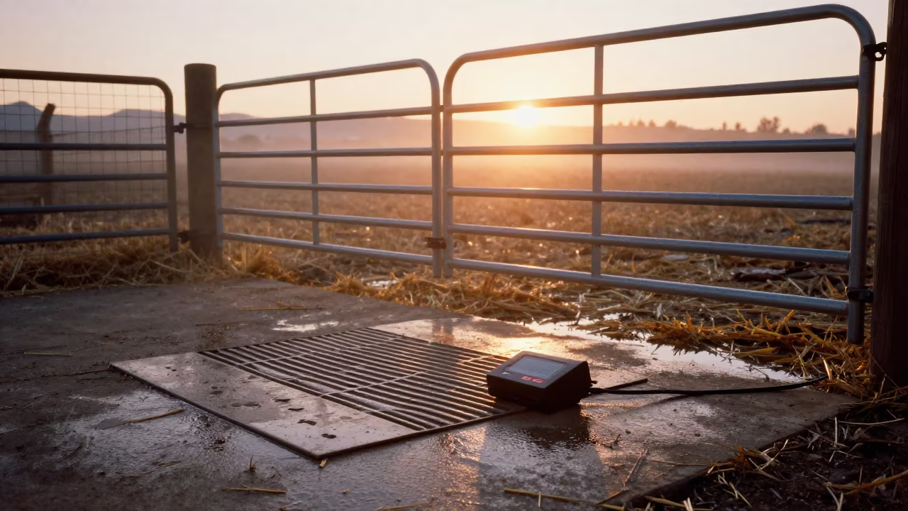 Pig Nursery Heat Controller in Utah Pasture in beside a pasture gate in Utah