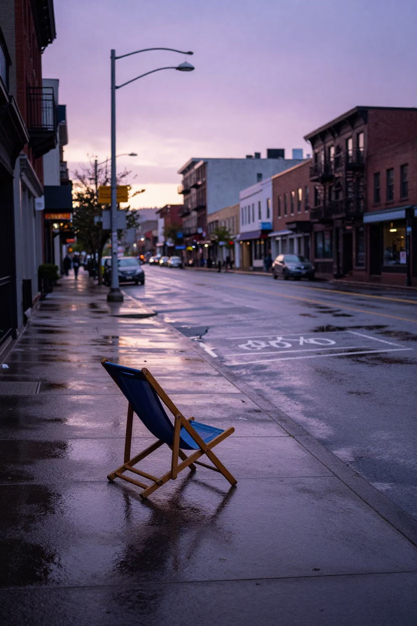 Pigeon in Portland at First Light in in Portland, Oregon, United States