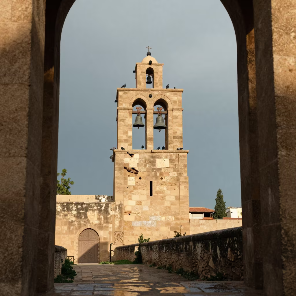 Pigeons Nest in Crumbling Meknes Bell Tower in along a game trail near Meknes