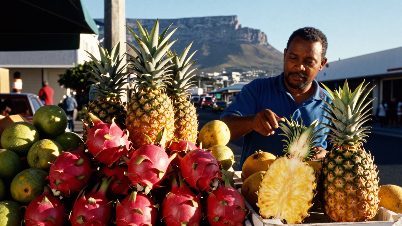Pineapple in Cape Town at The Late Morning Light in in Cape Town, South Africa
