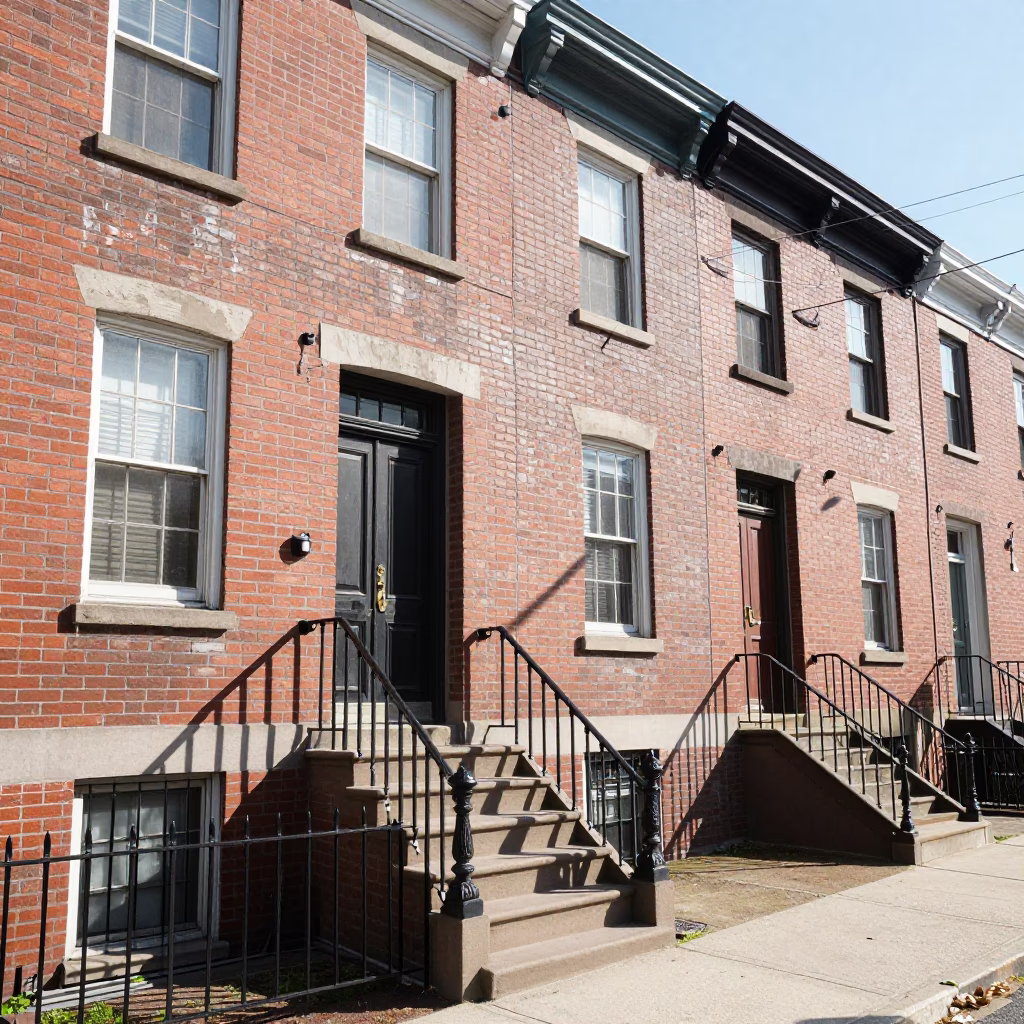 Pitcher Scene in Philadelphia at Bright Midmorning Light in in Philadelphia, Pennsylvania, United States