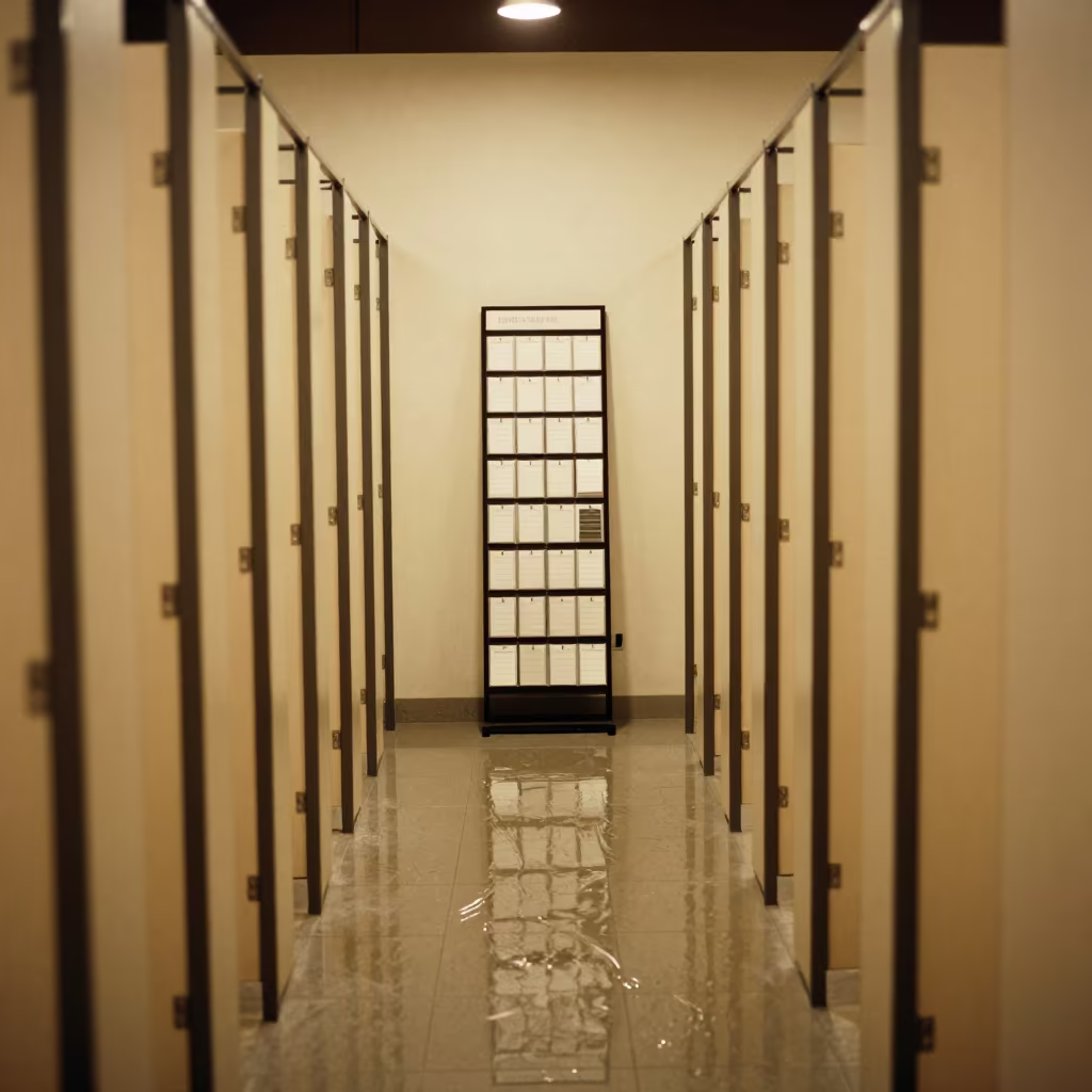 Planogram Binder Stand in Fitting Room Corridor in inside a fitting room corridor in Pune