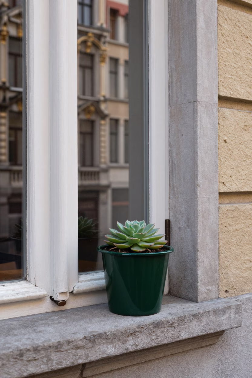 Plant Pot in Brussels in in Brussels, Belgium