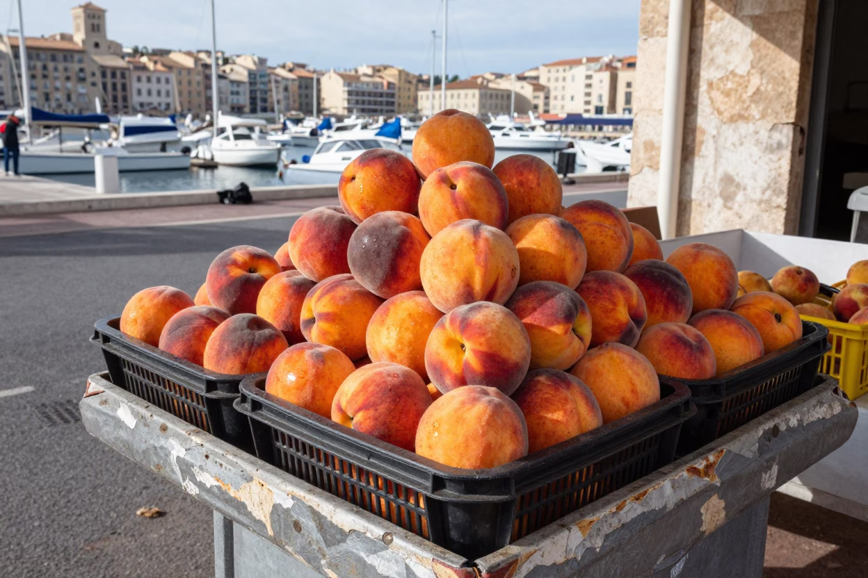 Plastic Basket in Marseille in in Marseille, France