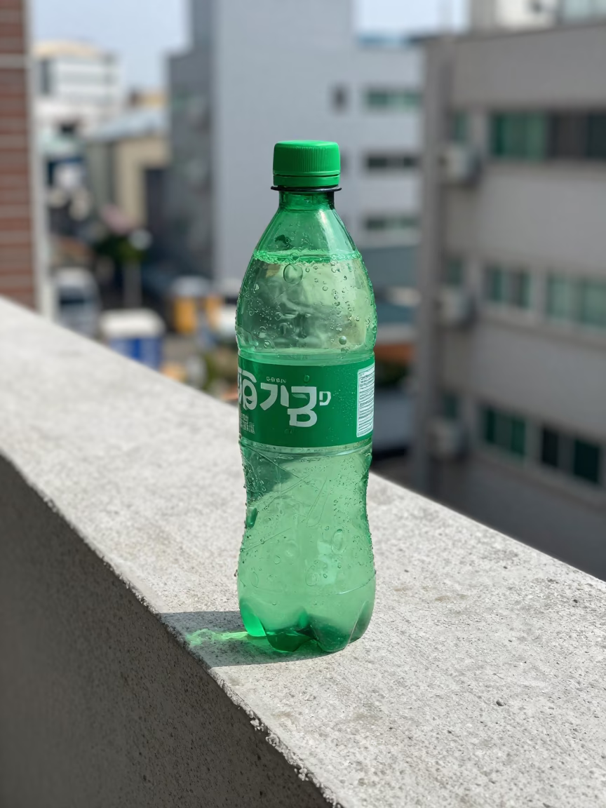 Plastic Bottle in Seoul in in Seoul, South Korea