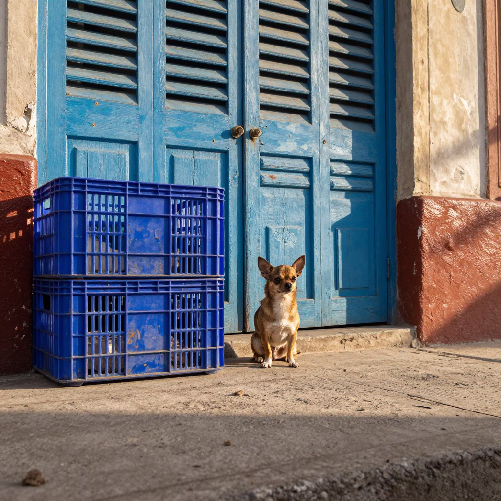 Plastic Crates in Havana in in Havana, Cuba
