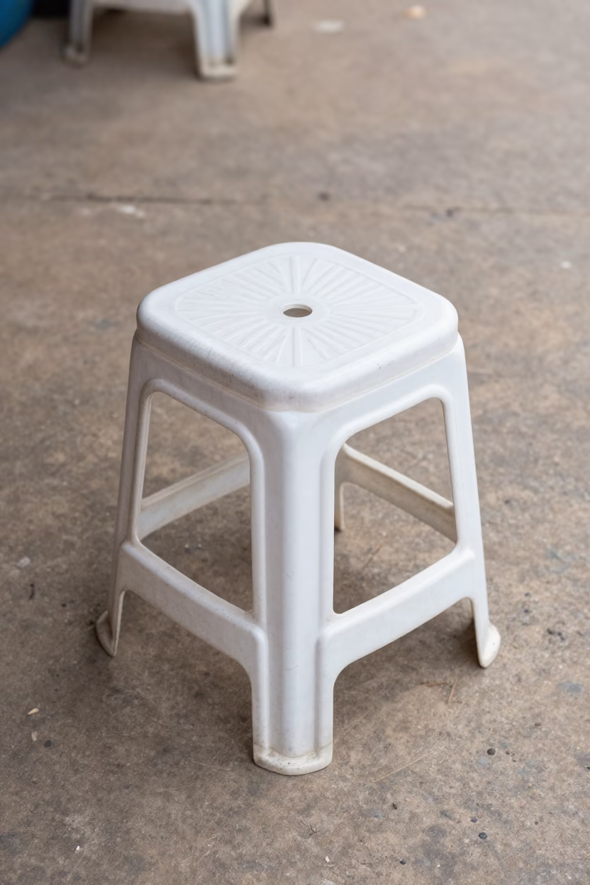 Plastic Step Stool in Phnom Penh in in Phnom Penh, Cambodia