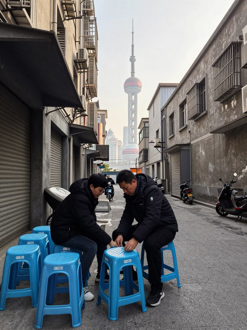 Plastic Stools in Shanghai in in Shanghai, China