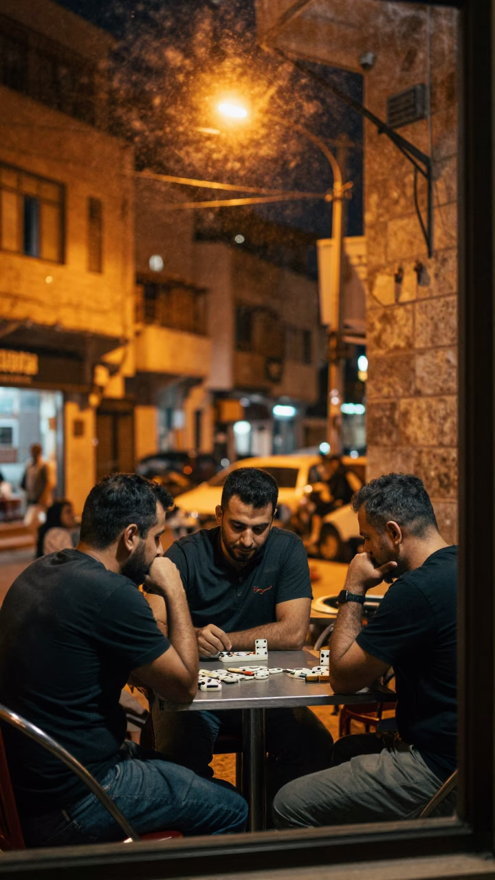 Playing Dominoes in Beirut in in Beirut, Lebanon