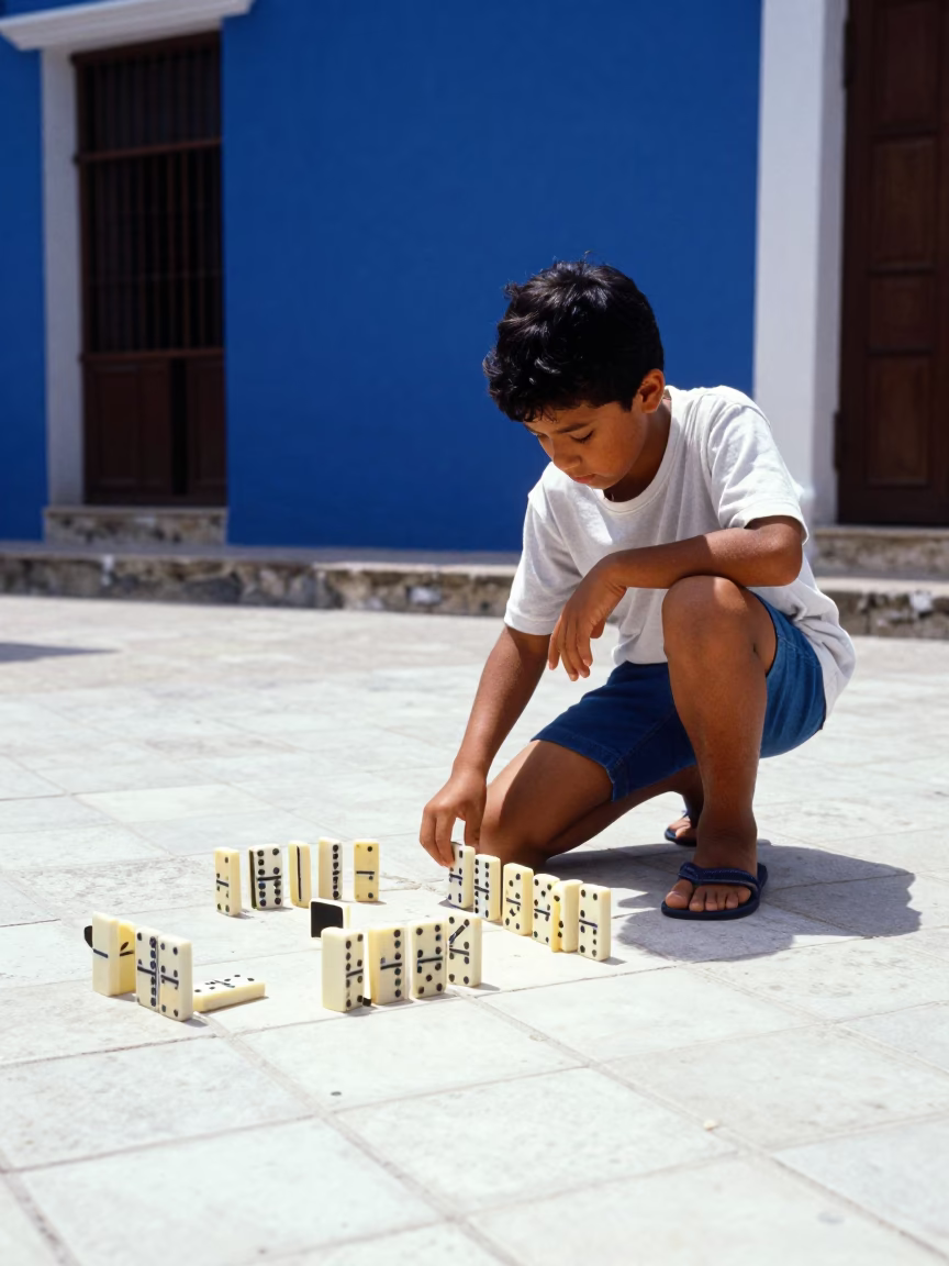 Playing Dominoes in Cartagena in in Cartagena, Colombia