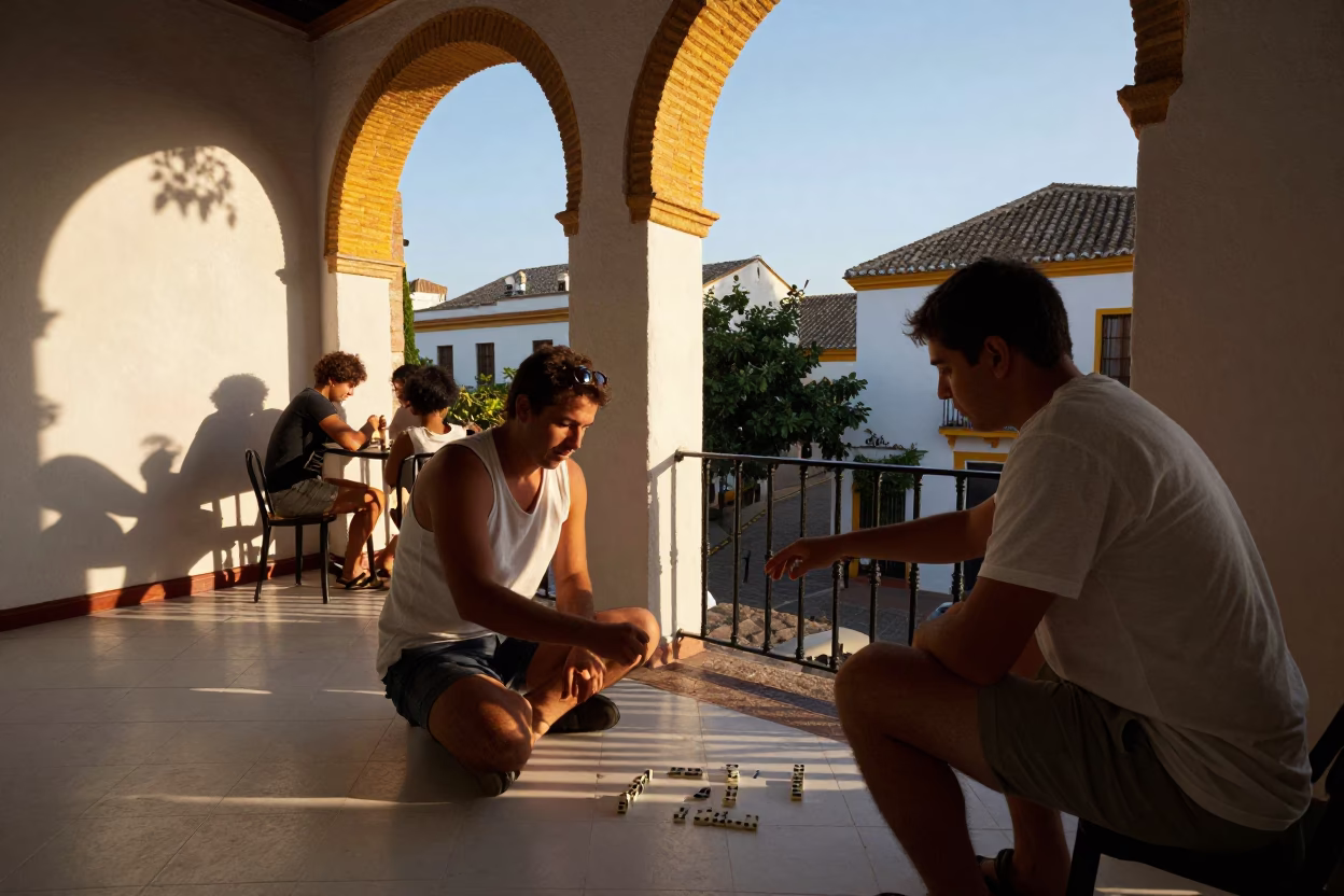 Playing Dominoes in Seville in in Seville, Spain