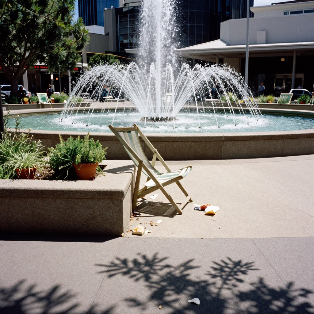 Plaza Fountain in Perth in in Perth, Western Australia, Australia