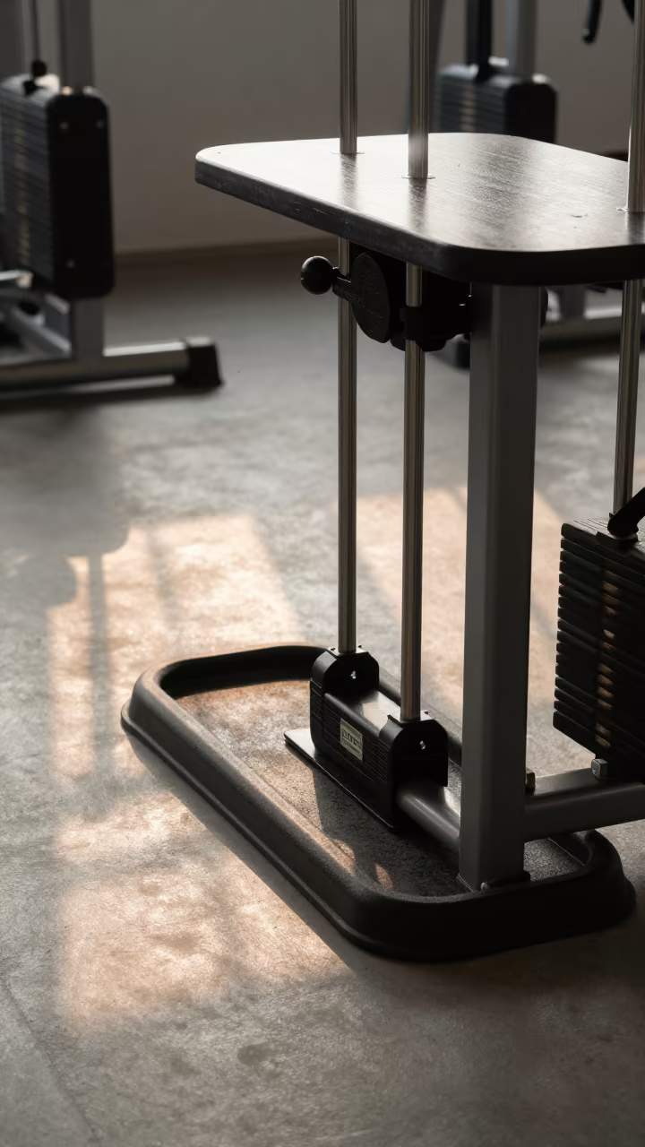 Pool Hoist Buckle Tray at Lome Gym Dawn in at a gym check-in desk near Lome