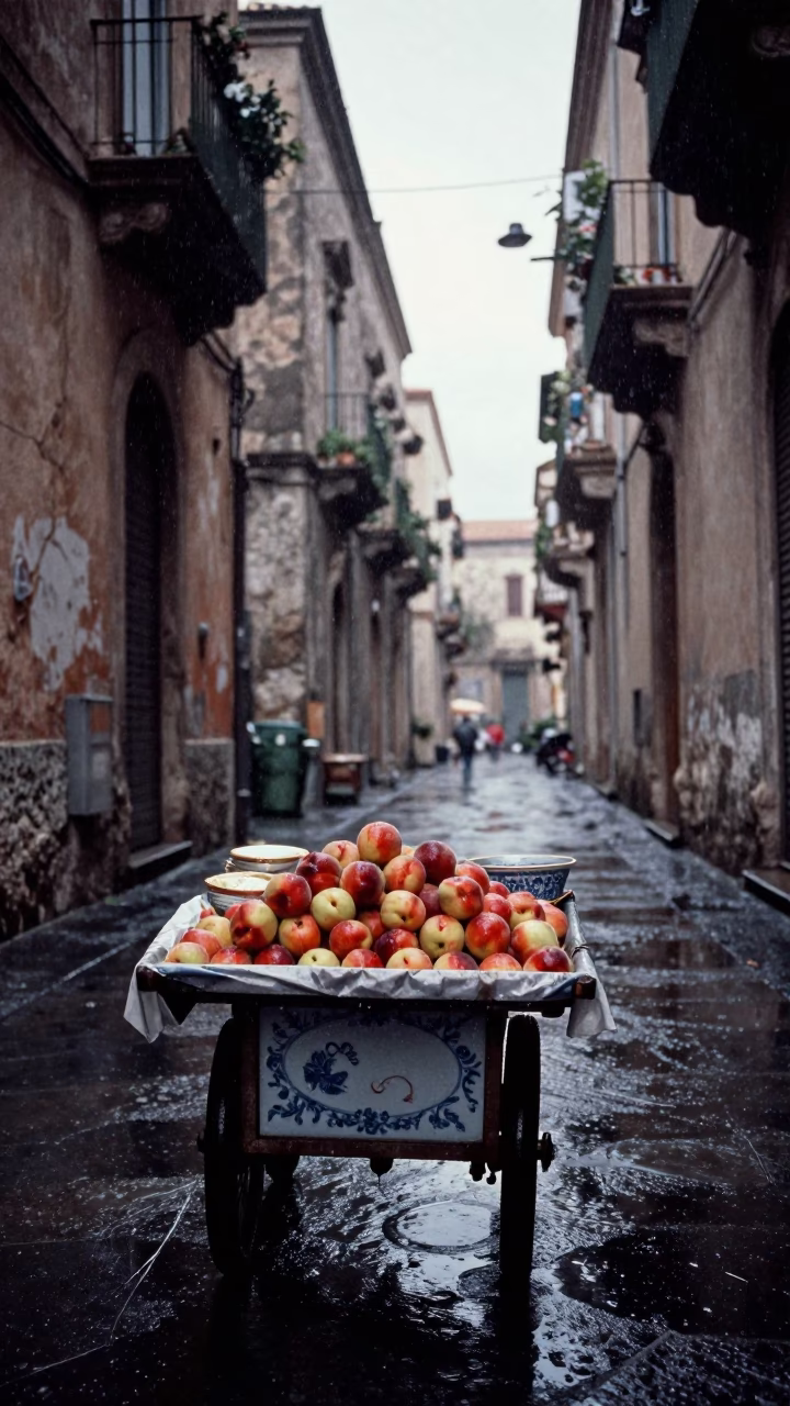Porcelain at First Light in in Palermo, Italy
