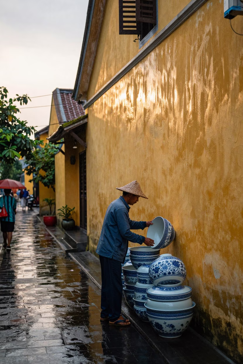 Porcelain Bowl in Hoi An in in Hoi An, Vietnam