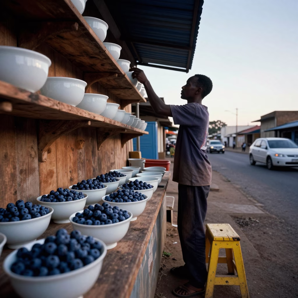 Porcelain in Durban at The Still Hours Before Dawn Light in in Durban, South Africa