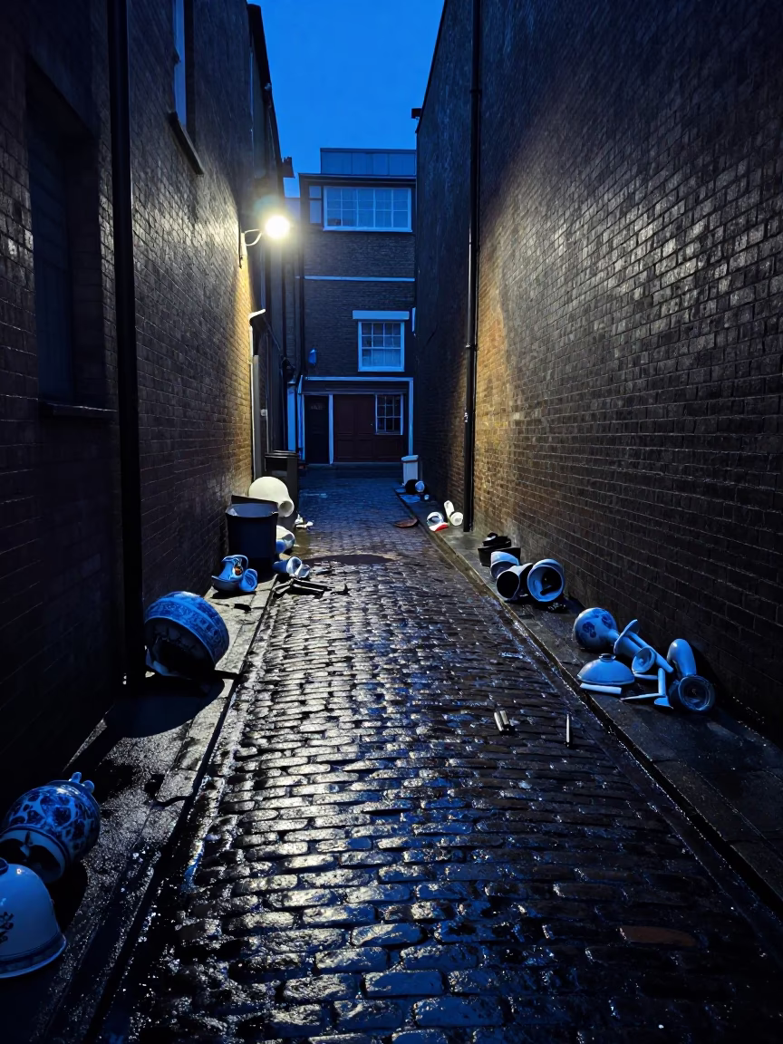 Porcelain in London at Blue Hour in in London, United Kingdom