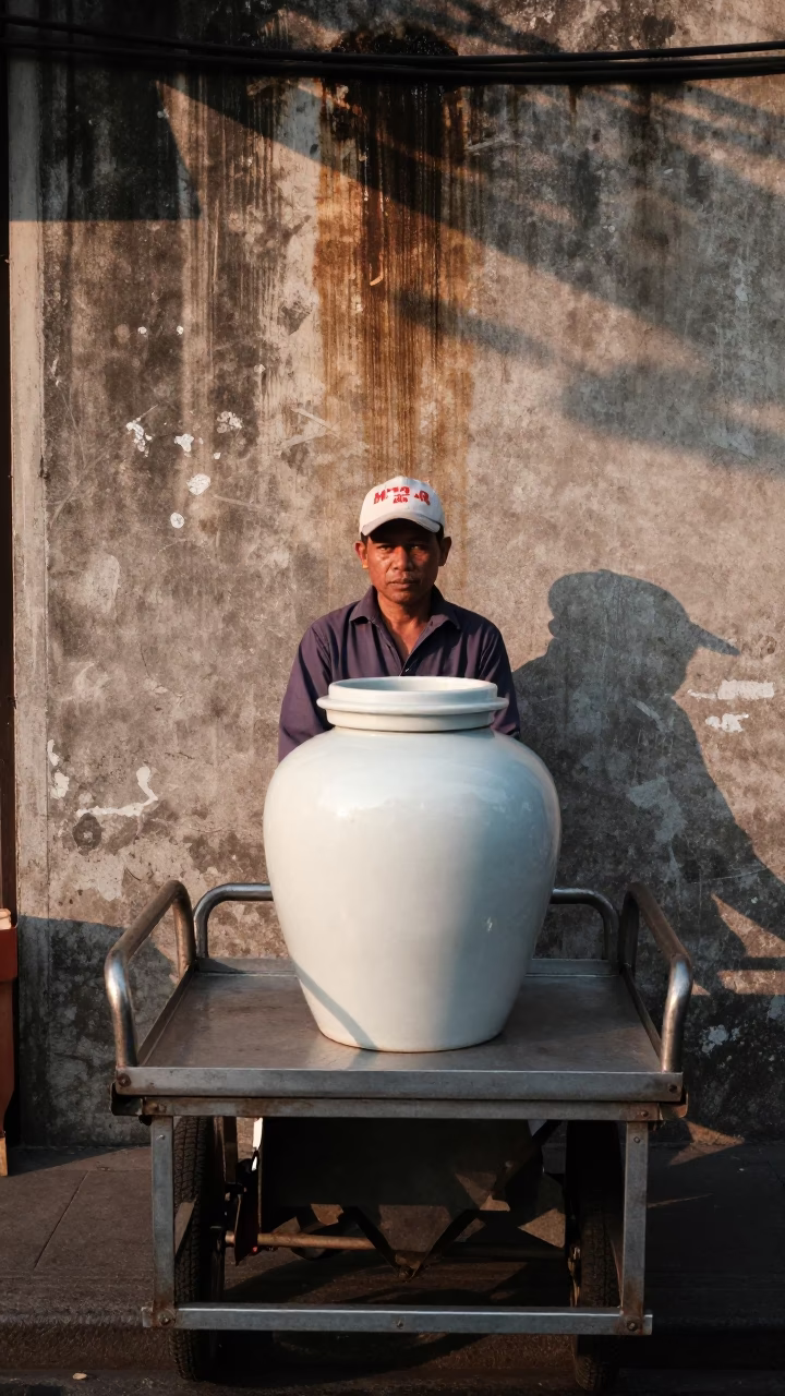 Porcelain Jar in Ho Chi Minh City in in Ho Chi Minh City, Vietnam