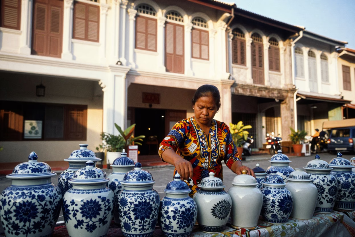 Porcelain Jars in George Town in in George Town, Malaysia