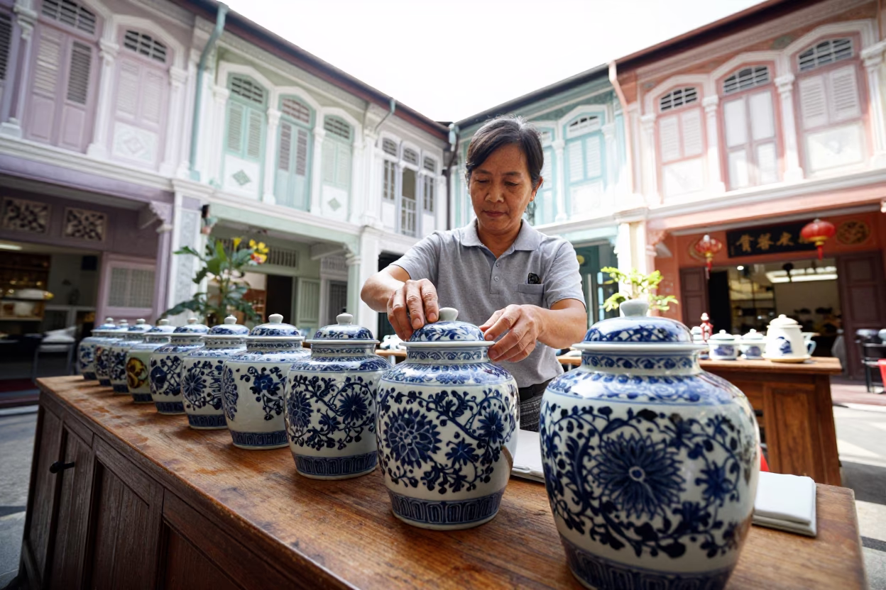 Porcelain Jars in Singapore in in Singapore, Singapore
