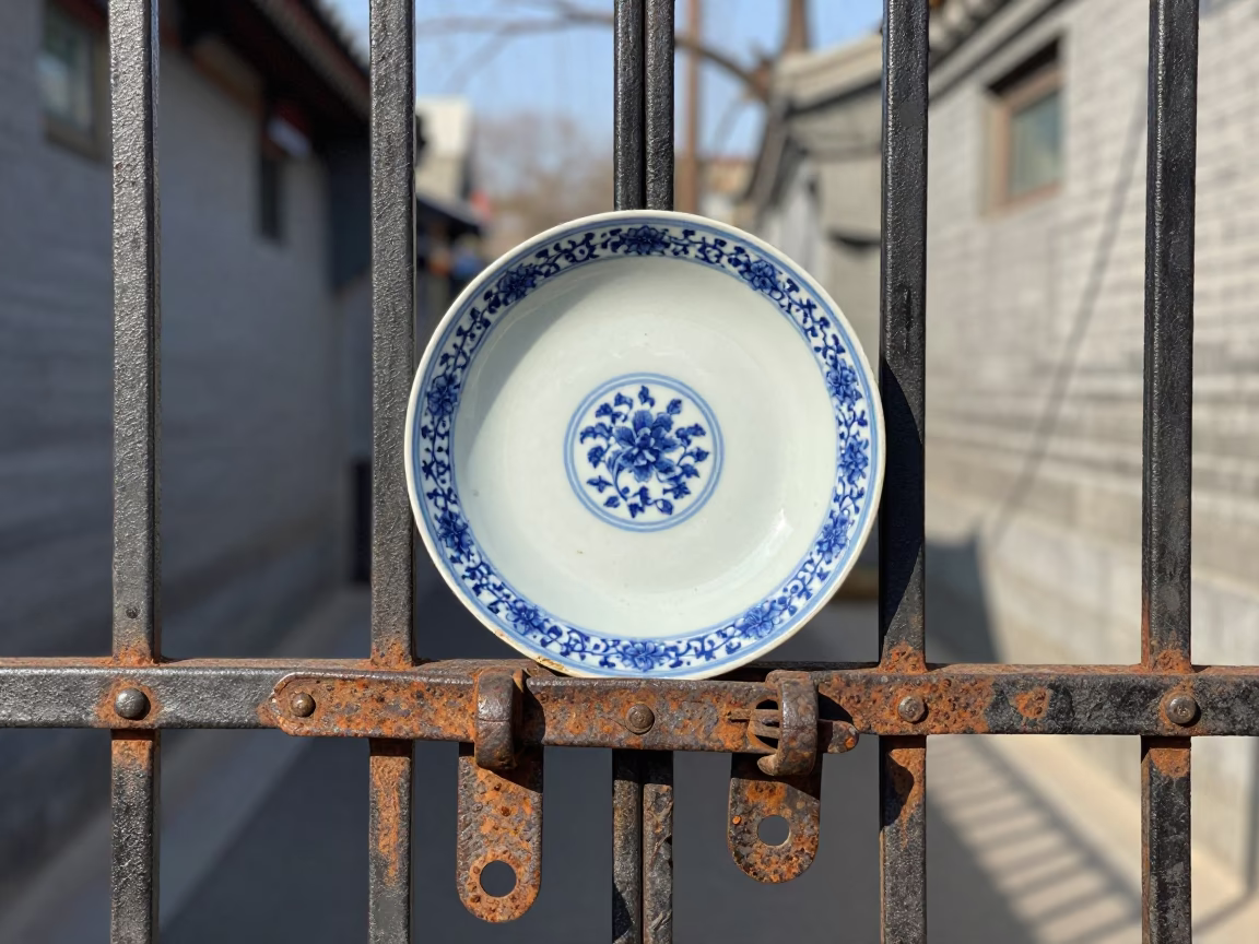 Porcelain Plate in Beijing in in Beijing, China