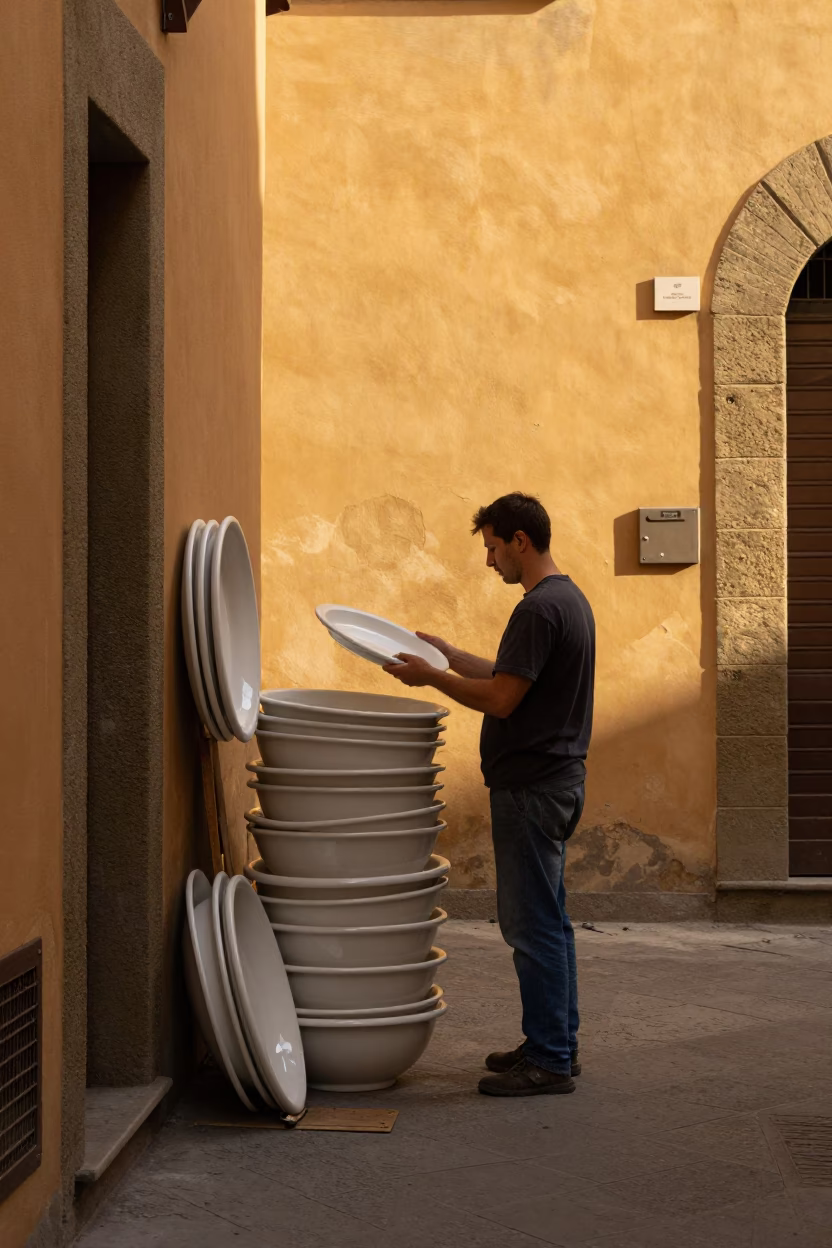 Porcelain Plate in Florence in in Florence, Italy