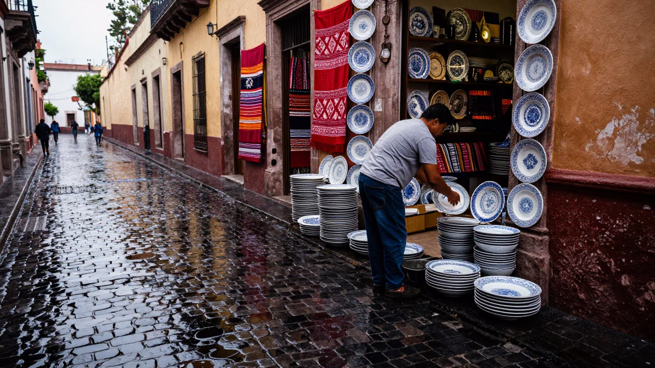 Porcelain Plates in Mexico City in in Mexico City, Mexico