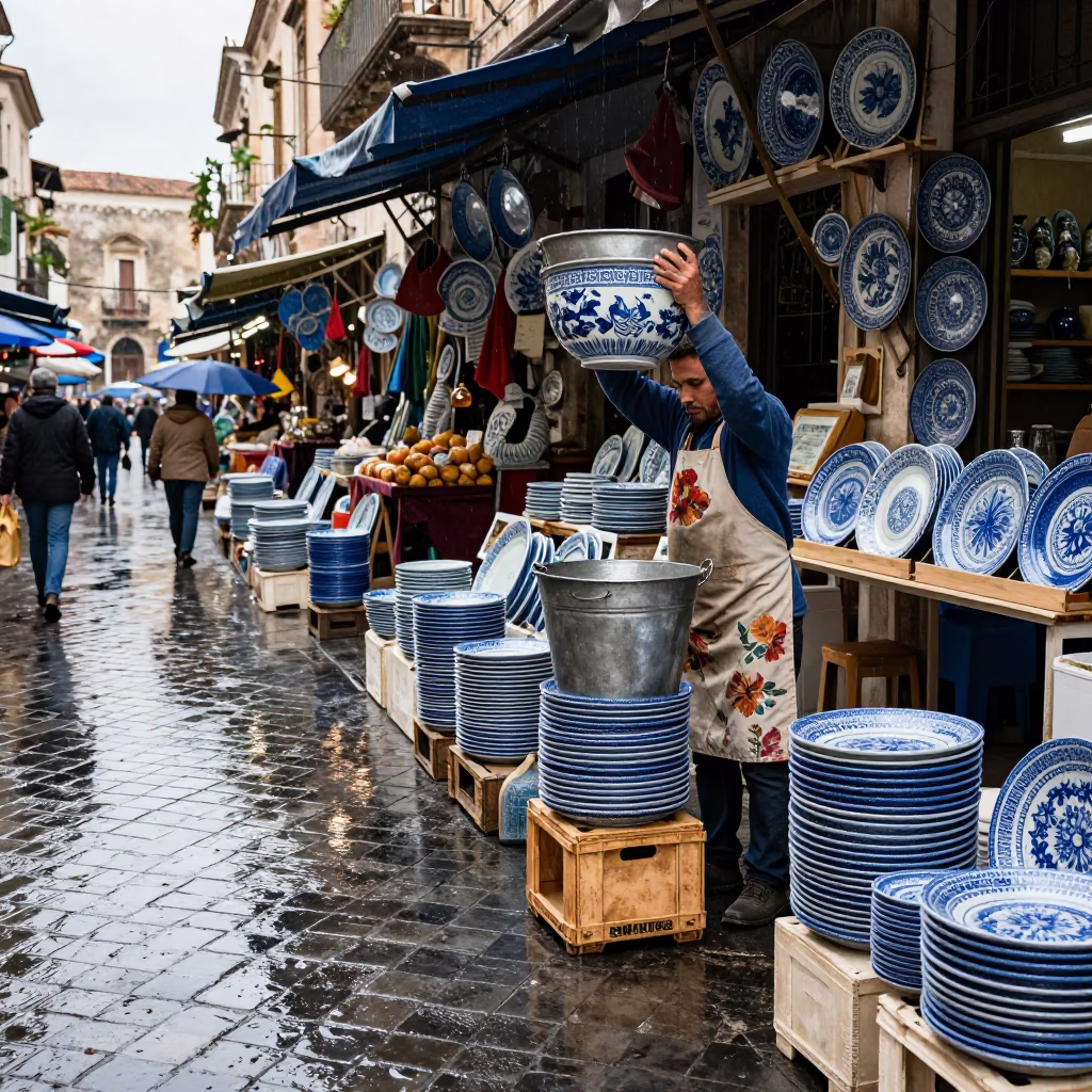 Porcelain Plates in Palermo in in Palermo, Italy