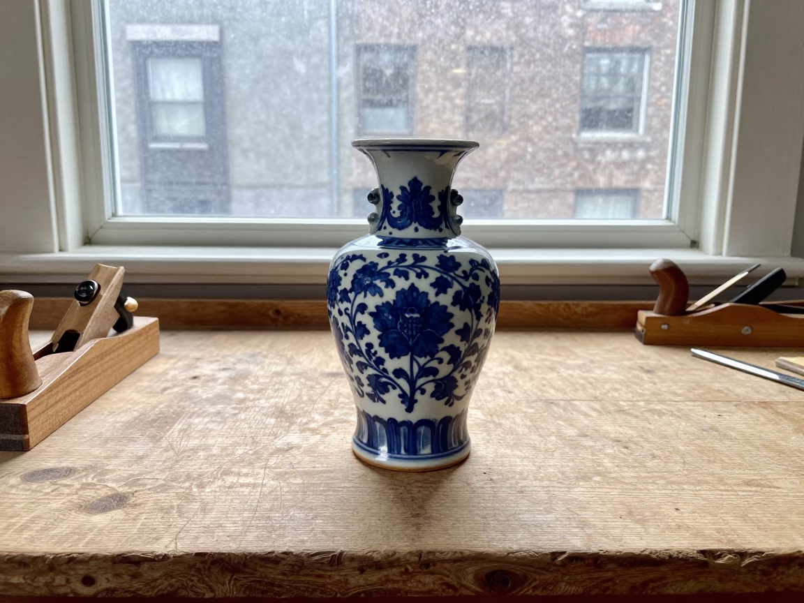 Porcelain Vase in Montreal in in Montreal, Canada