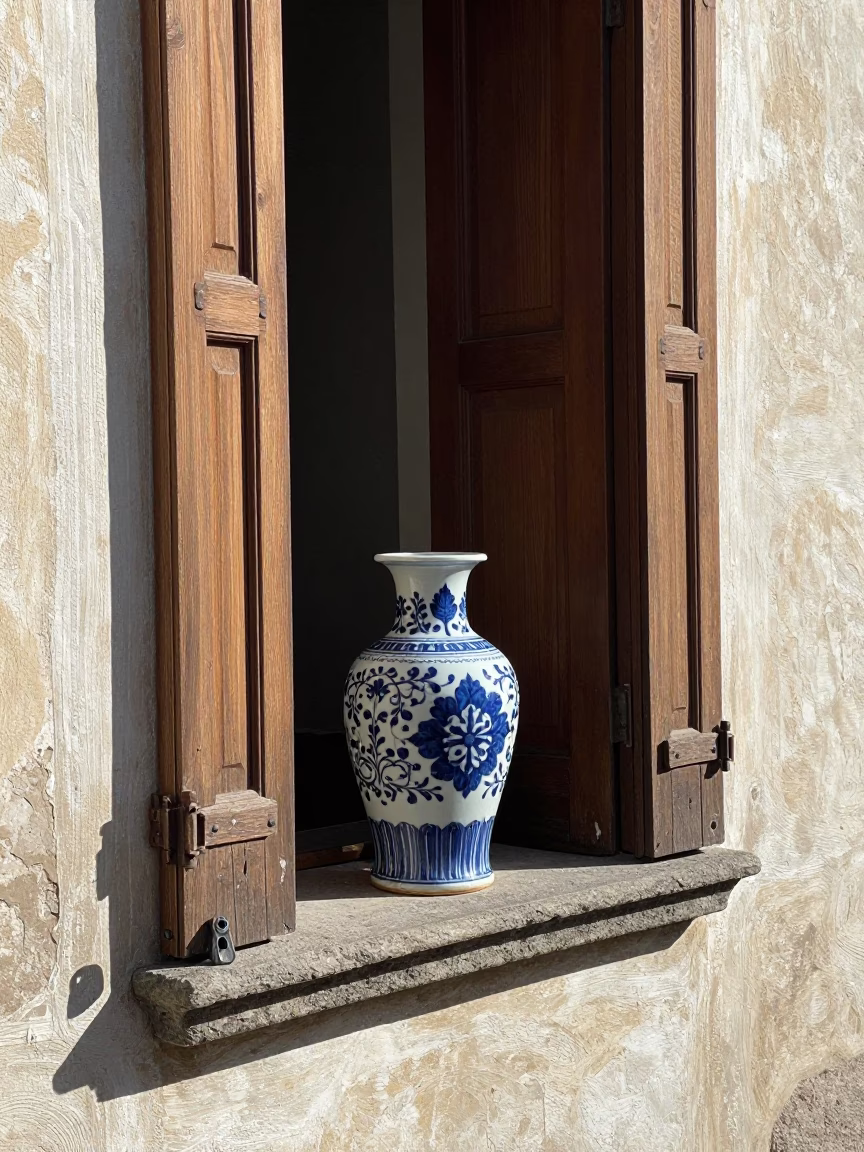Porcelain Vase in Naples in in Naples, Italy