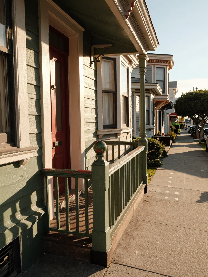 Porch Entrance in San Francisco in in San Francisco, California, United States