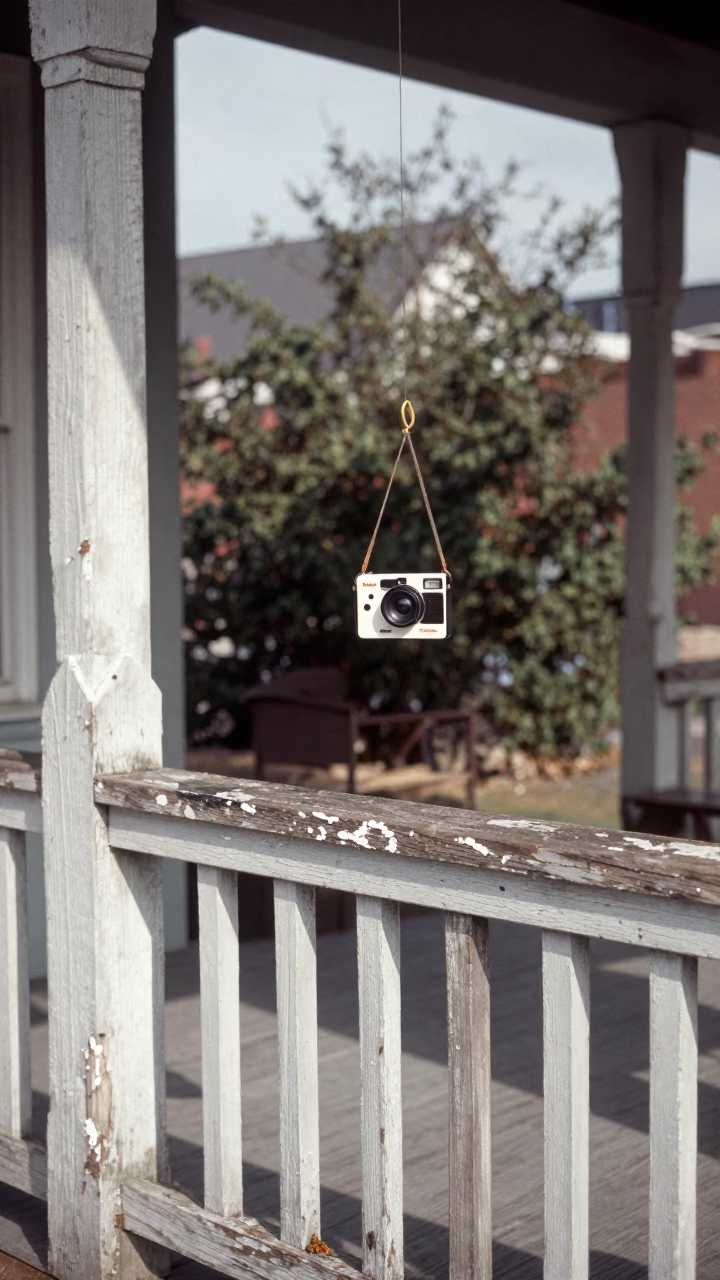 Porch Scene in Nashville at Bright Midmorning Light in in Nashville, Tennessee, United States