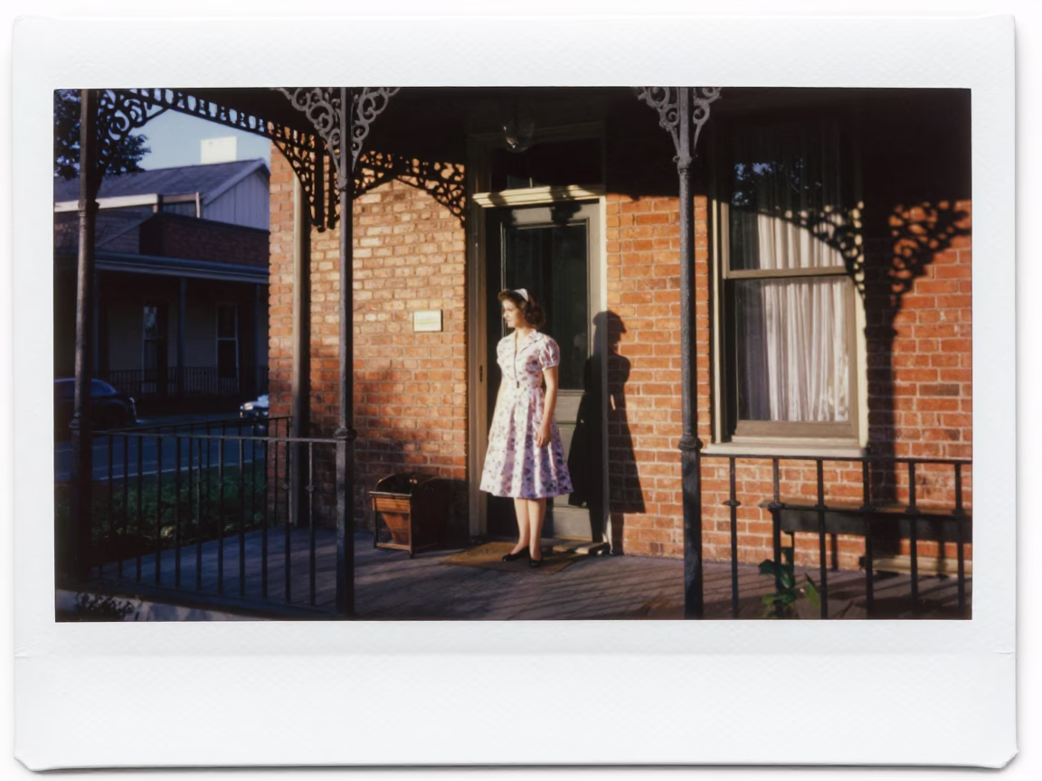 Porch Scene in Nashville at Golden Hour in in Nashville, Tennessee, United States