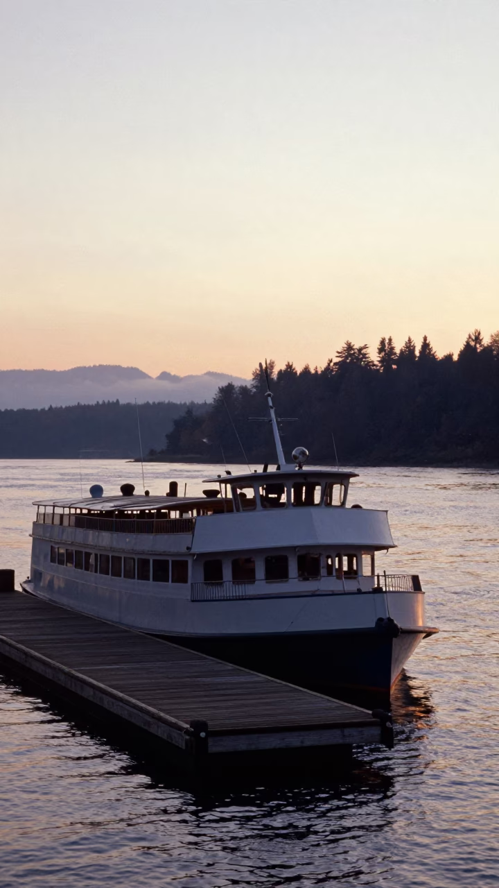 Portland Dawn Light at First Light Of Dawn in in Portland, Oregon, United States