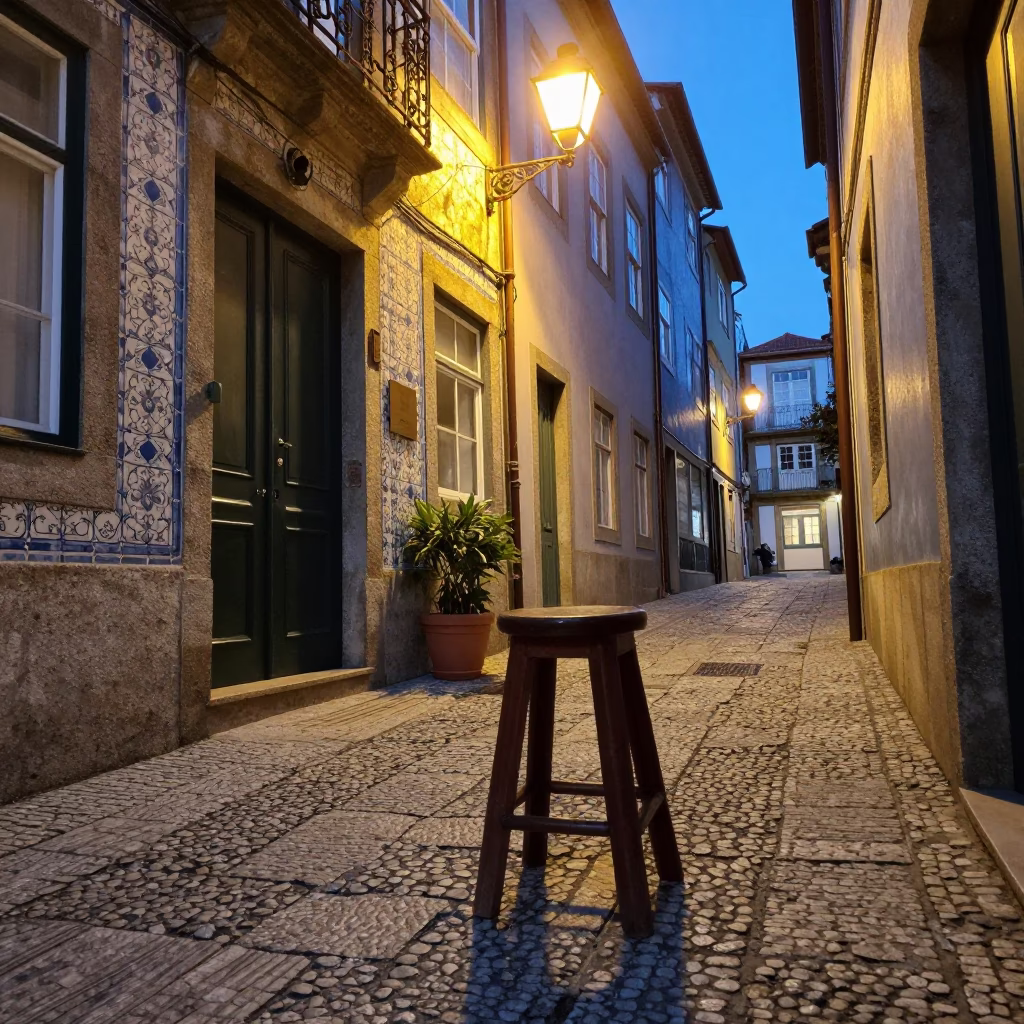 Porto Plant at Evening Light in in Porto, Portugal
