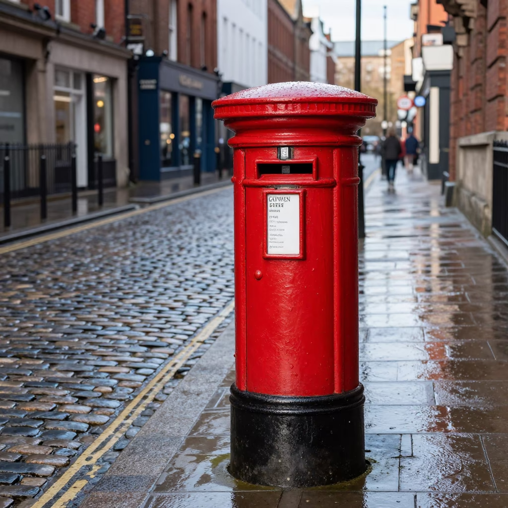 Post Box in Liverpool in in Liverpool, United Kingdom