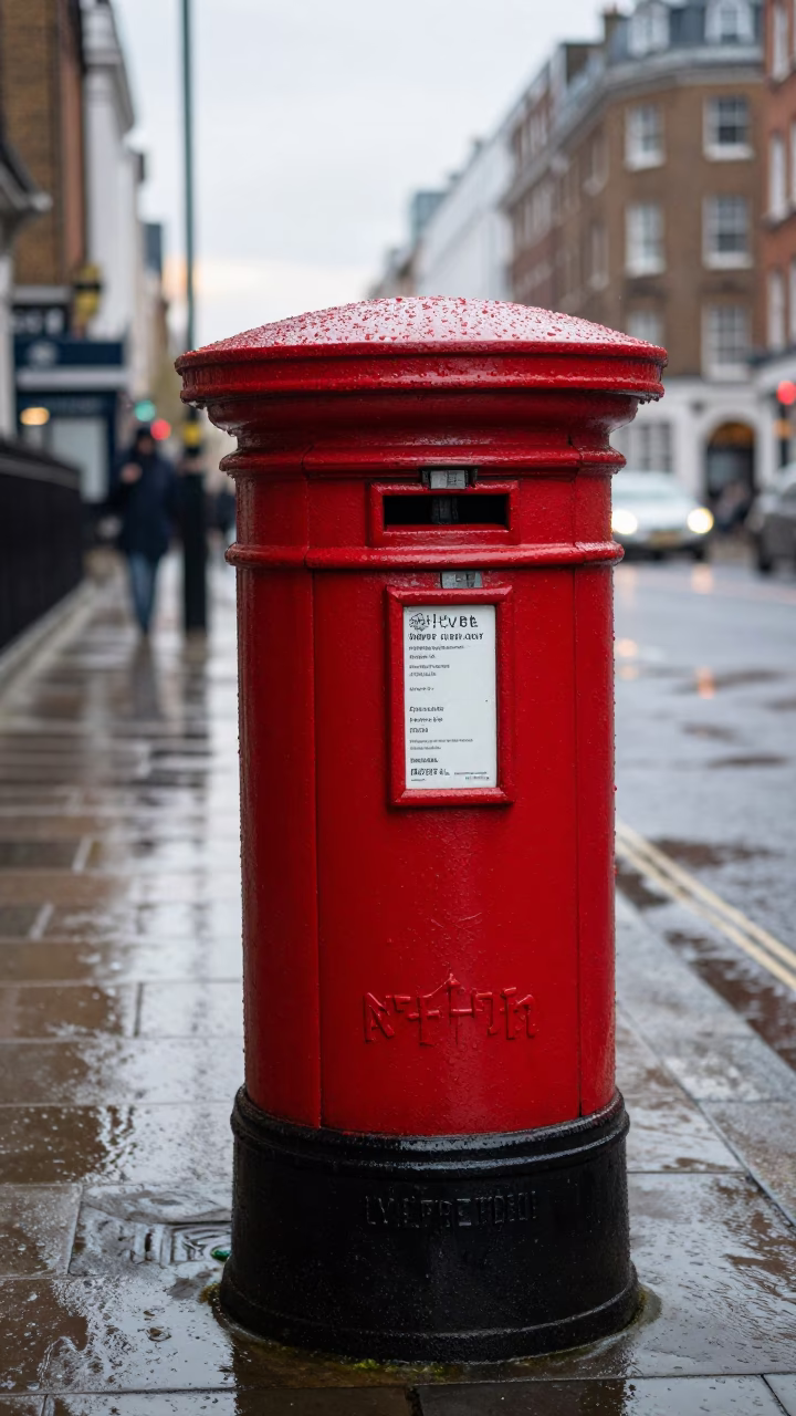 Post Box in London in in London, United Kingdom