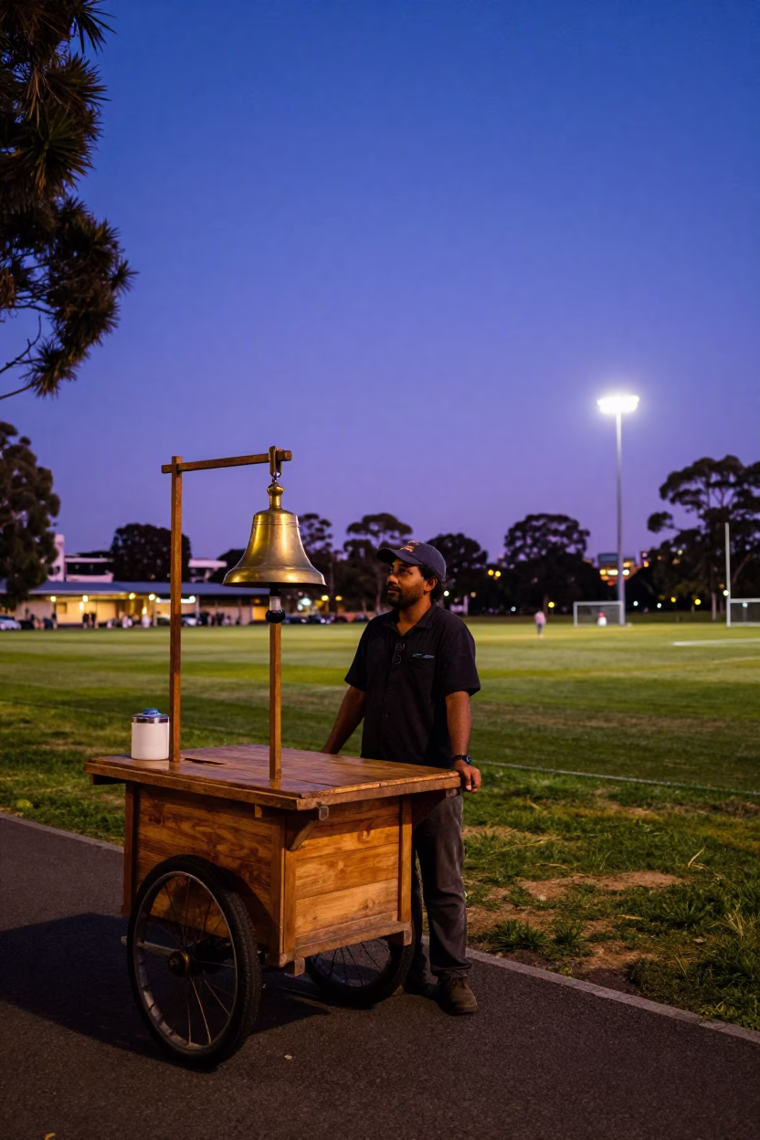 Postcards in Adelaide South Australia at Twilight in in Adelaide, South Australia, Australia