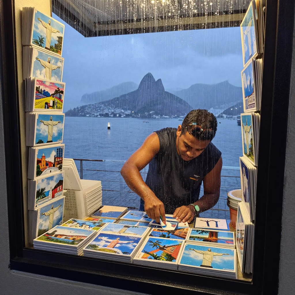 Postcards in Rio De Janeiro in in Rio de Janeiro, Brazil