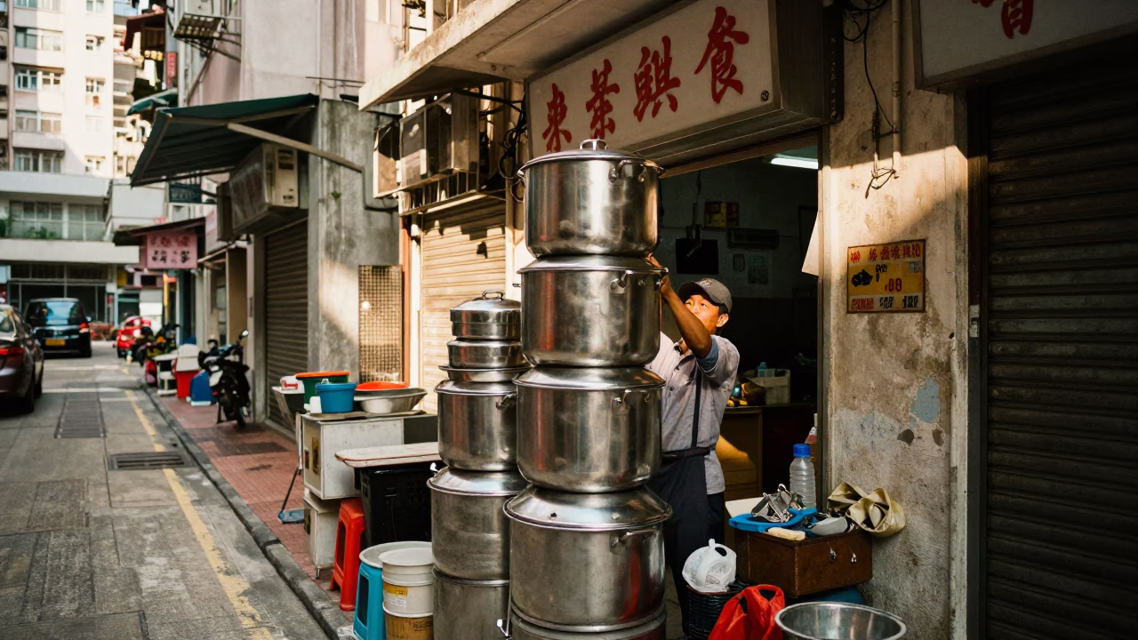 Pot Lid in Hong Kong in in Hong Kong, Hong Kong