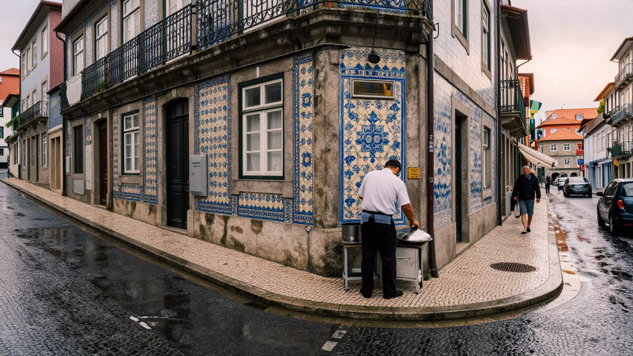 Pot Lid in Porto in in Porto, Portugal