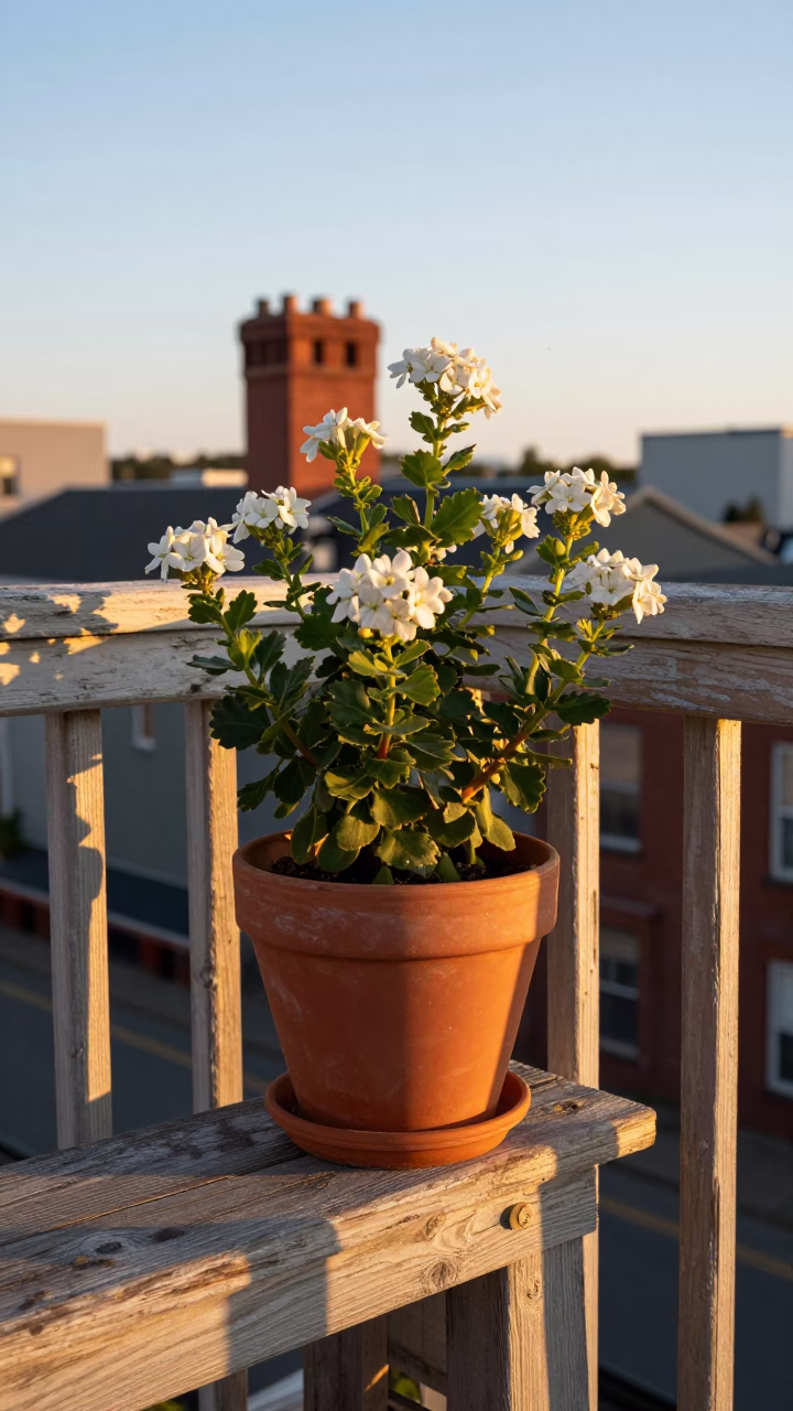 Potted Flowering Plant in Halifax in in Halifax, Canada